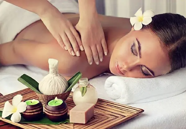 Woman getting a massage